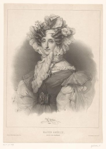 Portrait of Marie Amélie of Bourbon-Sicily