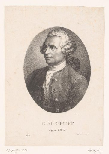 Portrait of Jean Le Rond d'Alembert
