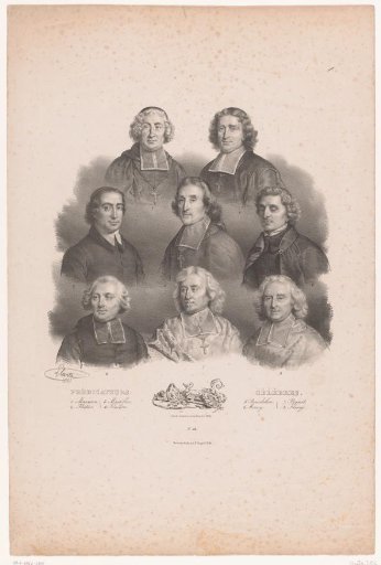 Portraits of eight famous preachers from the seventeenth to the nineteenth century