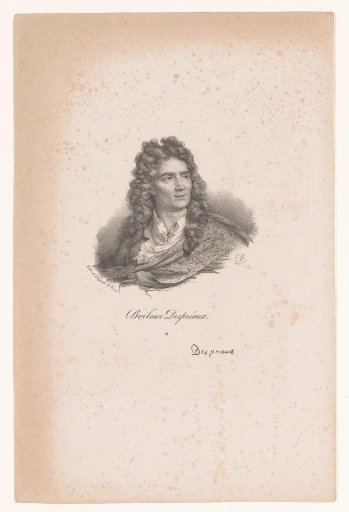 Portrait of writer Nicolas Boileau