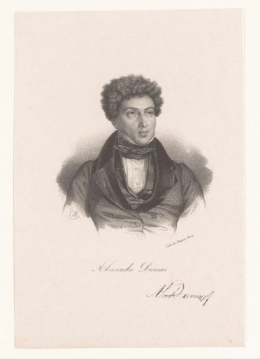 Portrait of writer Alexandre Dumas (père)