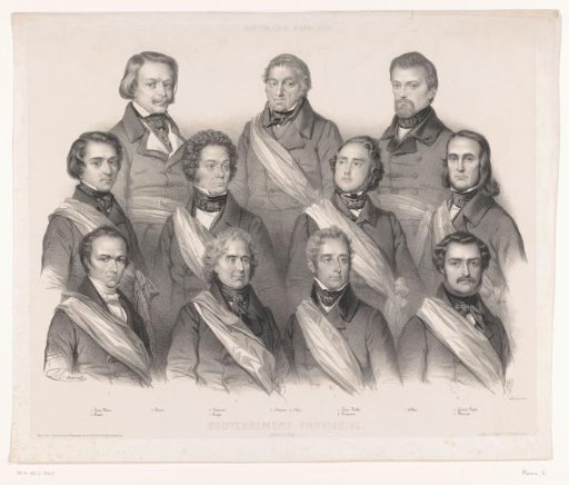 Group Portrait with Members of the Provisional Government of the French Republic