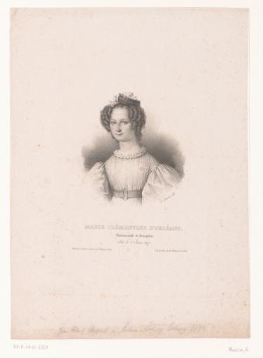 Portrait of Clémentine d'Orléans