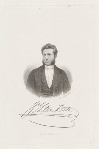 Portrait of the poet and preacher Jan Jacob Lodewijk ten Kate