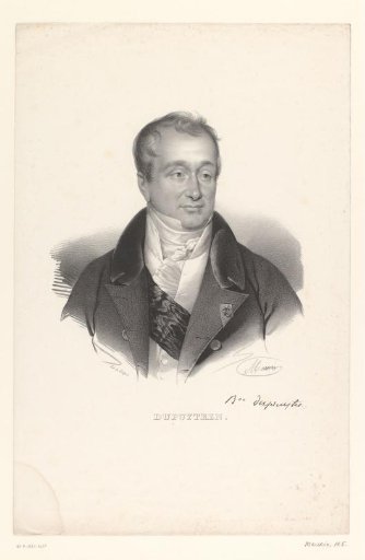 Portrait of physician Guillaume Dupuytren