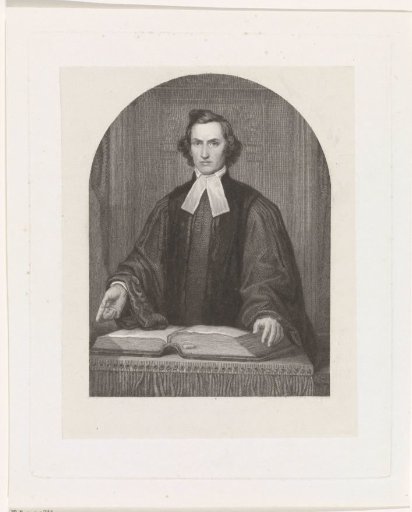 Portrait of the minister Louis Suson Pedro Meijboom