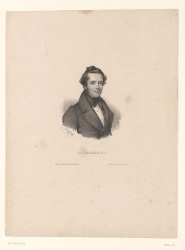 Portrait of Alphonse de Lamartine