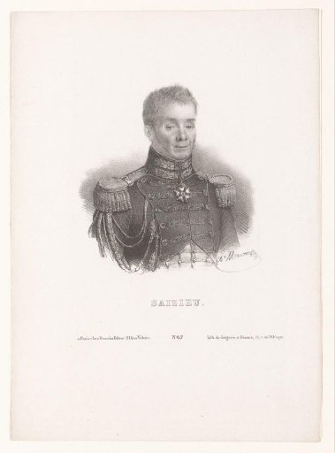 Portrait of Louis François Richard Barthélémy de Saizieu