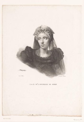 Portrait of Maria Carolina of Bourbon-Sicily, Duchess of Berry