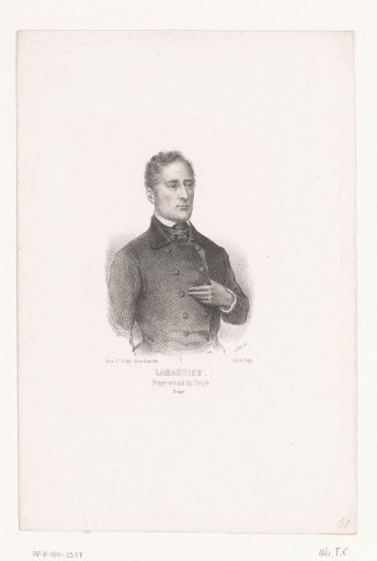 Portrait of Alphonse de Lamartine