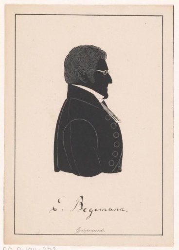 Silhouette Portrait of E. Begemann