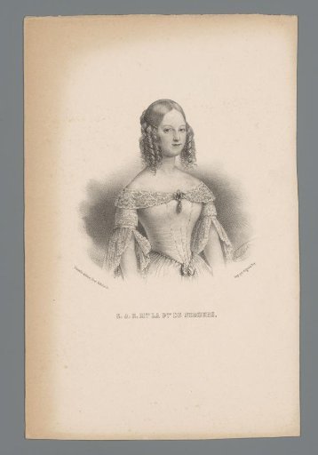 Portrait of Princess Victoria of Saxe-Coburg and Gotha, Duchess of Nemours