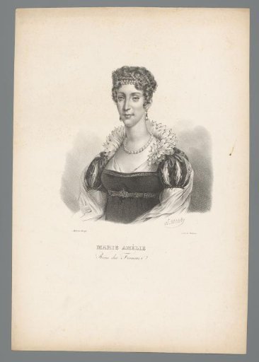 Portrait of Queen Marie Amélie of Bourbon-Sicily