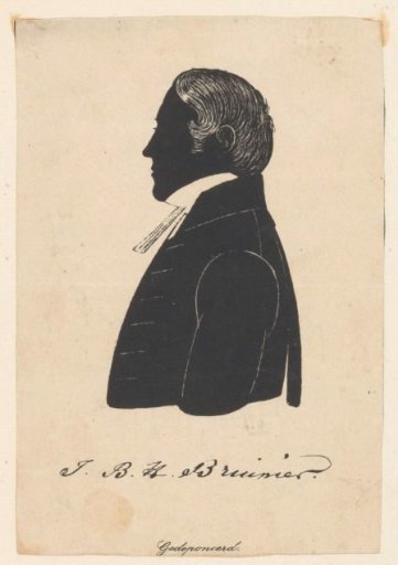 Silhouette Portrait of Jan Barend Hendrik Bruinier