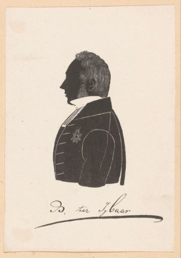 Silhouette Portrait of Bernard ter Haar