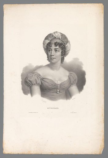 Portrait of the Writer Germaine de Staël
