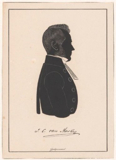 Silhouette Portrait of Jacob Cornelis van Marken