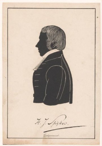 Silhouette Portrait of Hendrik Jan Spijker