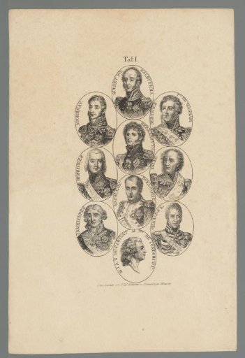 Ten portraits of Napoleonic generals