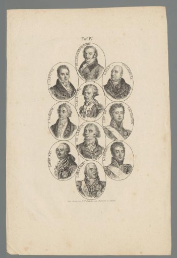 Ten portraits, mainly French military men