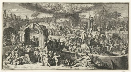 Allegorical representation with Tabula Cebetis