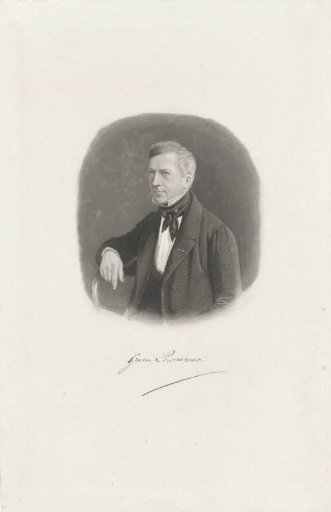 Portrait of the statesman and historian Guillaume Groen van Prinsterer