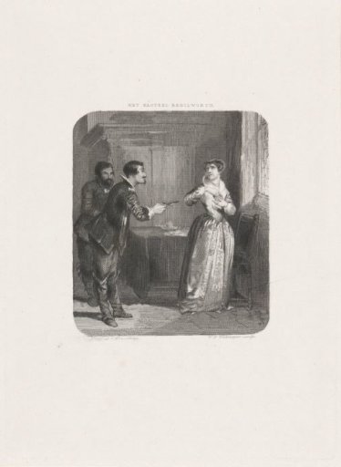 Two men threatening a woman