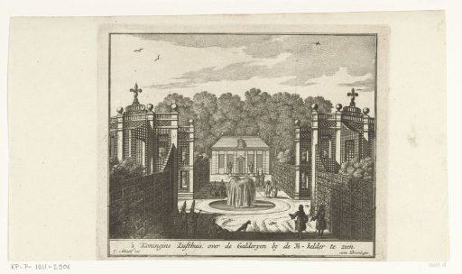 Fountain with Walkers at Palace Honselaarsdijk