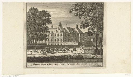 Palace Honselaarsdijk from an Oblique Front View