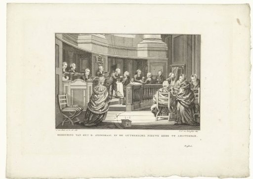 Holy Communion in the Lutheran Church in Amsterdam