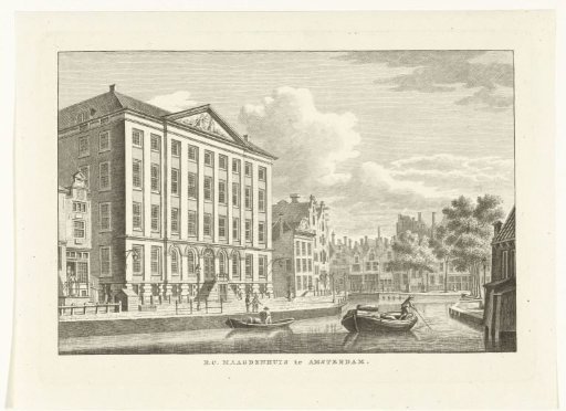 View of the Maagdenhuis in Amsterdam