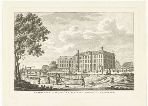 View of the Lutheran Deacon's House in Amsterdam