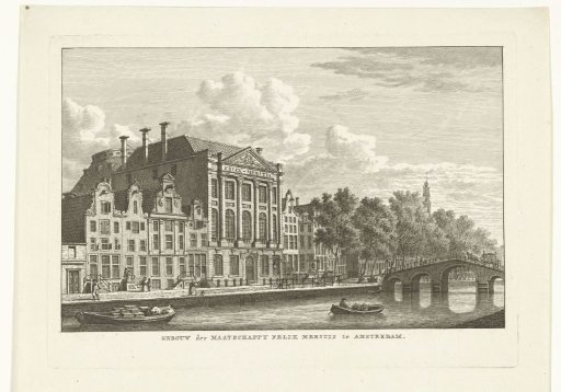 View of the Felix Meritis building in Amsterdam