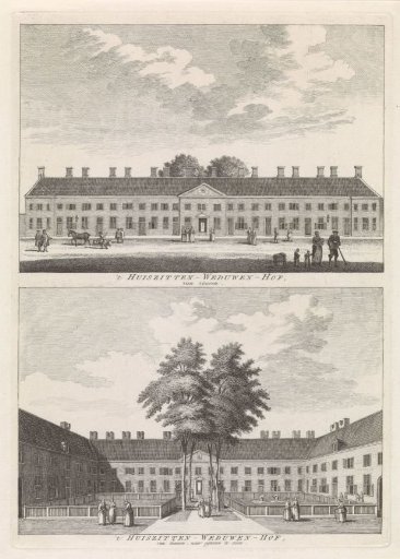 Views of the Huiszittenweduwenhof (Chartreuse Court) of Amsterdam