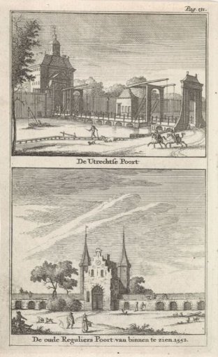 View of the Utrecht Gate and the Regulier Gate