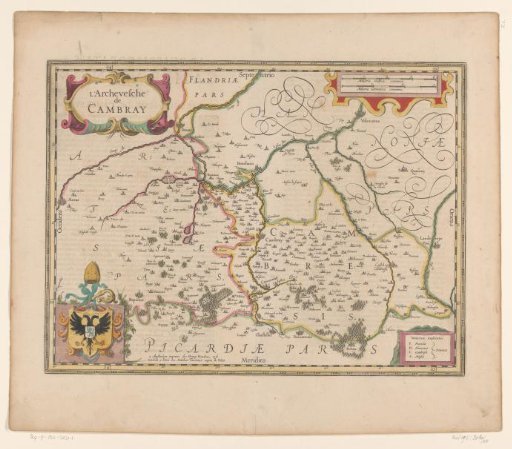 Map of the Archdiocese of Cambrai