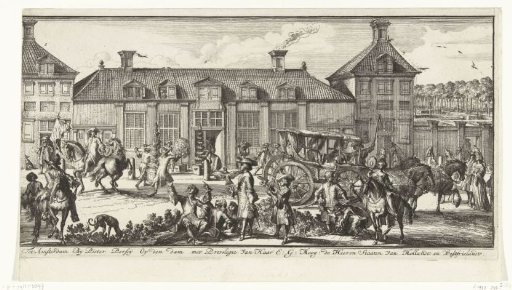 View of Palace Het Loo (profile, right part)