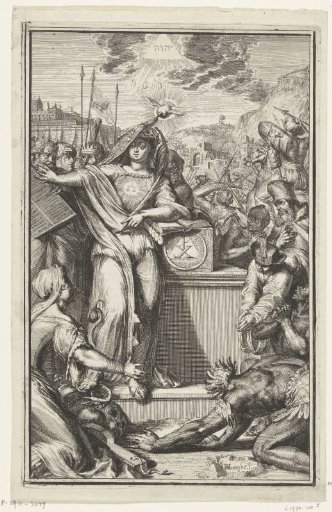 Title page of Henricus Vos, *All the most important histories of the Old and New Testament. Represented in excellent art plates*, 2 vols., Amsterdam, 1703.