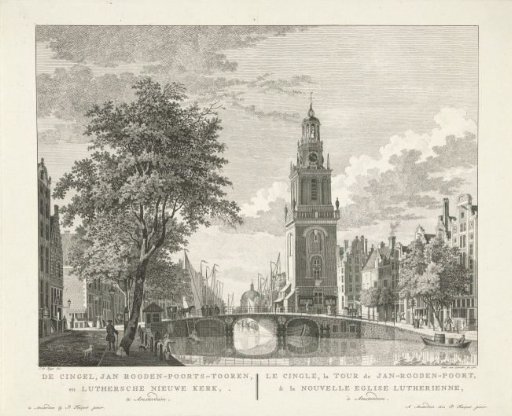 View of the Jan Roodenpoort Tower in Amsterdam