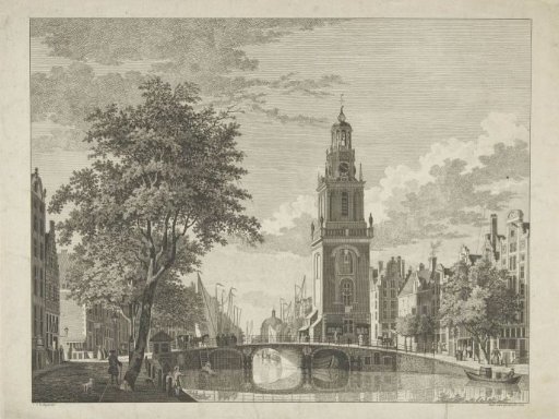 View of the Jan Roodenpoort Tower in Amsterdam