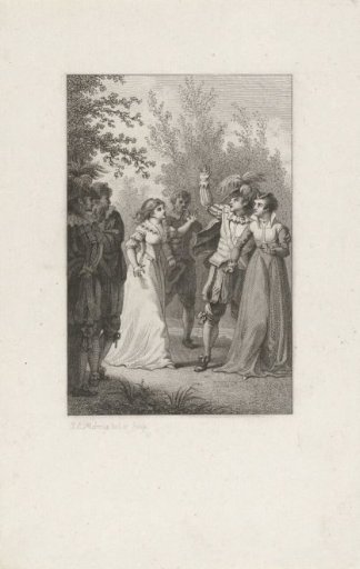 Couple and a woman running towards them