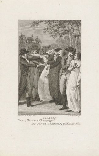 Handing over a small chest