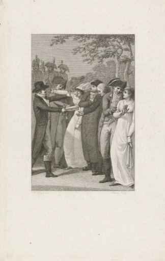 Handing over a small chest