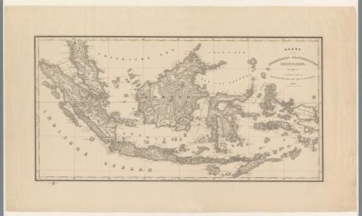 Map of the Former Colony of the Dutch East Indies