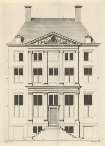 Front of a house on the Oudezijds Voorburgwal in Amsterdam