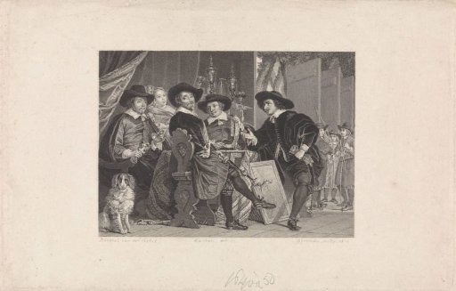 The four officers of the Crossbow (St. Sebastian) Guild in Amsterdam, 1653