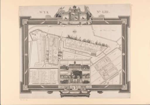 Plan of District 53, now the Western Islands, in Amsterdam