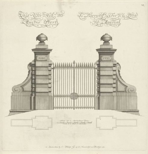Gate of the Second Muiderpoort in Amsterdam