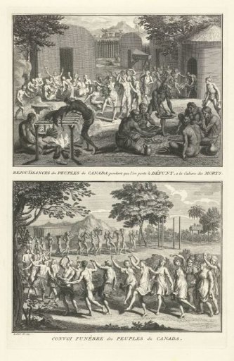 Funeral rituals among the original inhabitants of Canada