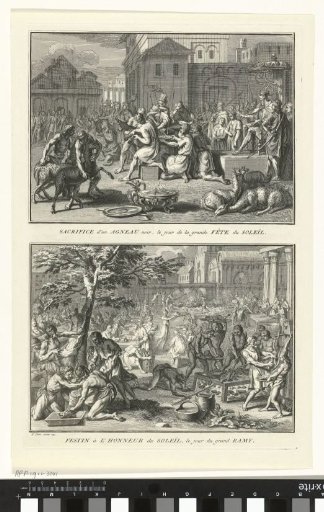 Sacrificial festivals among the original inhabitants of Peru